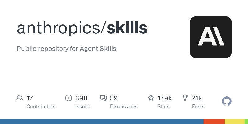 GitHub - anthropics/skills: Public repository for Agent Skills