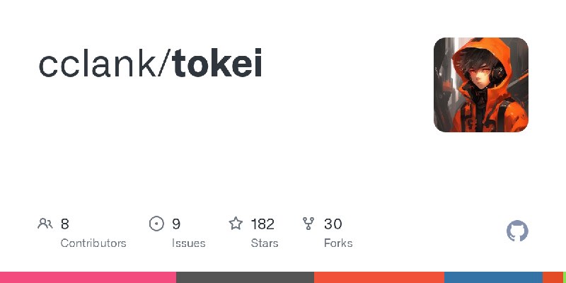 GitHub - cclank/tokei