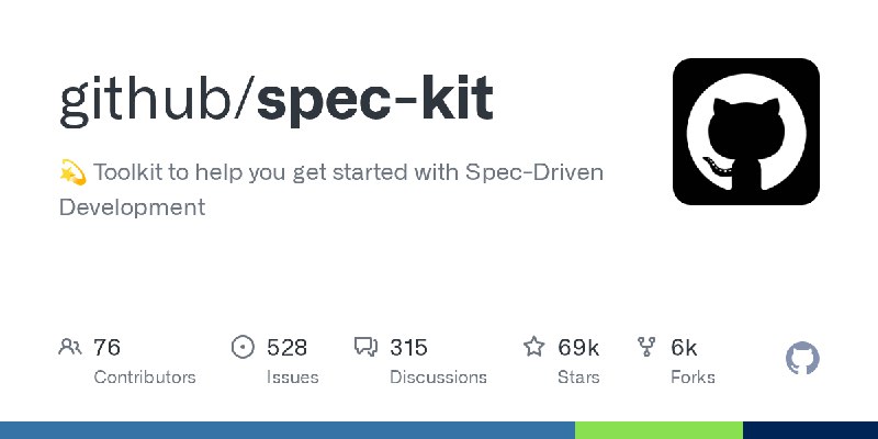 GitHub - github/spec-kit: 💫 Toolkit to help you get started with Spec-Driven Development