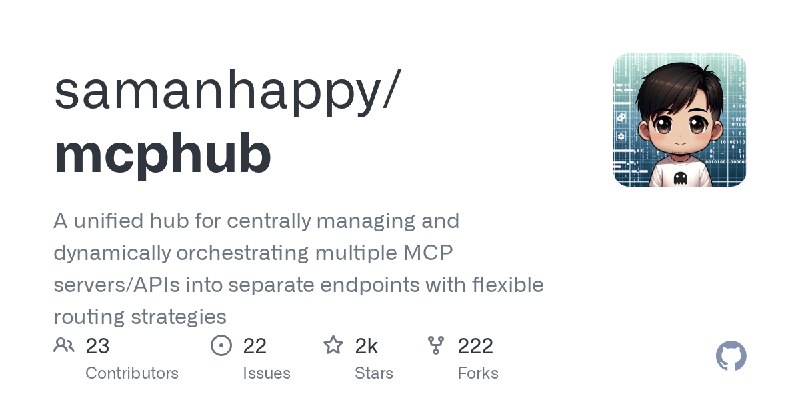 GitHub - samanhappy/mcphub: A unified hub for centrally managing and dynamically orchestrating multiple MCP servers/APIs into separate…