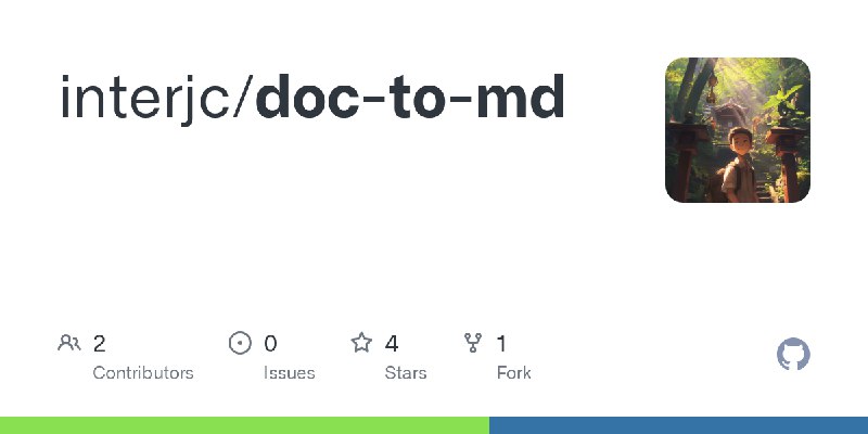 GitHub - interjc/doc-to-md