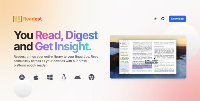 GitHub - readest/readest: Readest is a modern, feature-rich ebook reader designed for avid readers offering seamless cross-platform…