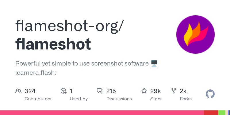 GitHub - flameshot-org/flameshot: Powerful yet simple to use screenshot software :camera_flash: