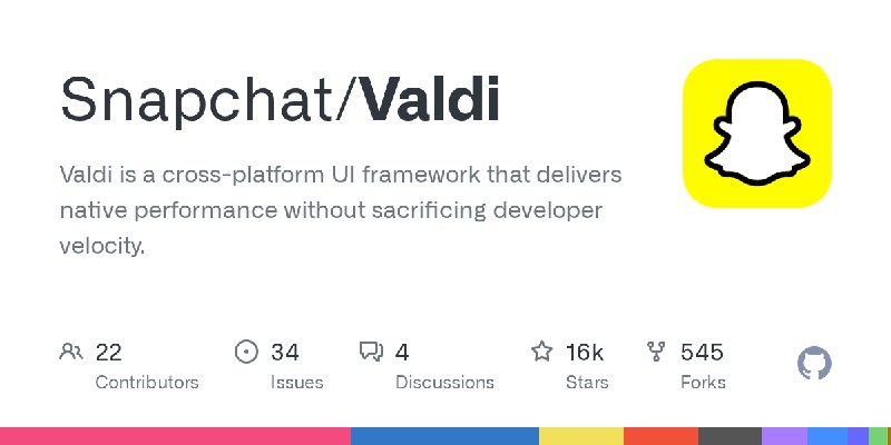 GitHub - Snapchat/Valdi: Valdi is a cross-platform UI framework that delivers native performance without sacrificing developer…