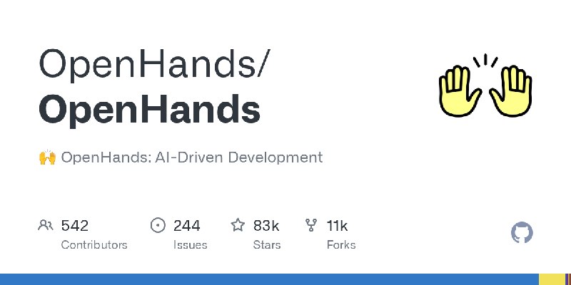 GitHub - OpenHands/OpenHands: 🙌 OpenHands: AI-Driven Development