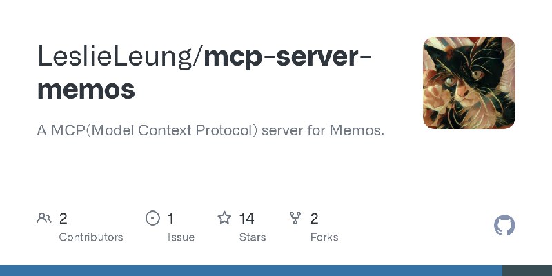 GitHub - LeslieLeung/mcp-server-memos: A MCP(Model Context Protocol) server for Memos.