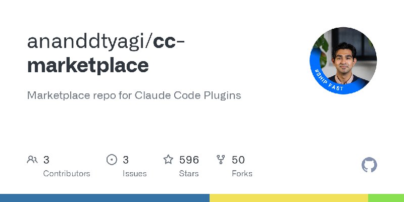 GitHub - ananddtyagi/cc-marketplace: Marketplace repo for Claude Code Plugins