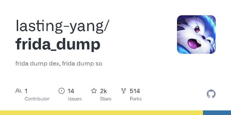 GitHub - lasting-yang/frida_dump: frida dump dex, frida dump so