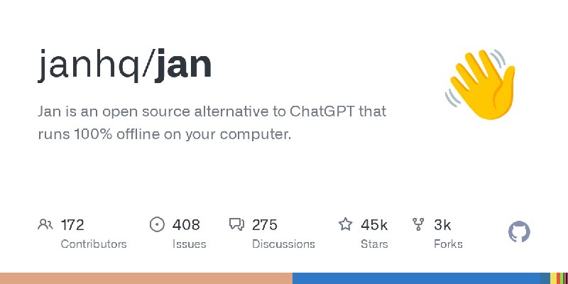 GitHub - janhq/jan: Jan is an open source alternative to ChatGPT that runs 100% offline on your computer.